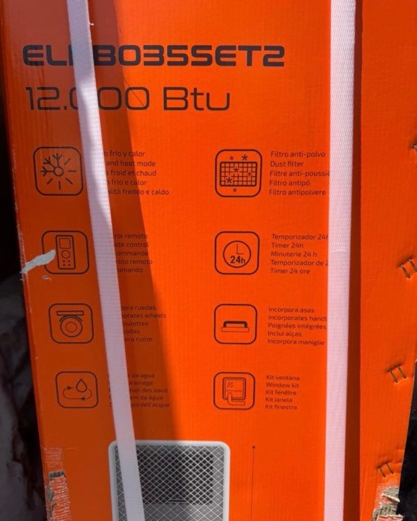 Climatiseur Mobile ELUXEL ELBO35SET2 12 000 BTU – Froid & Chauffage – Classe A – Télécommande