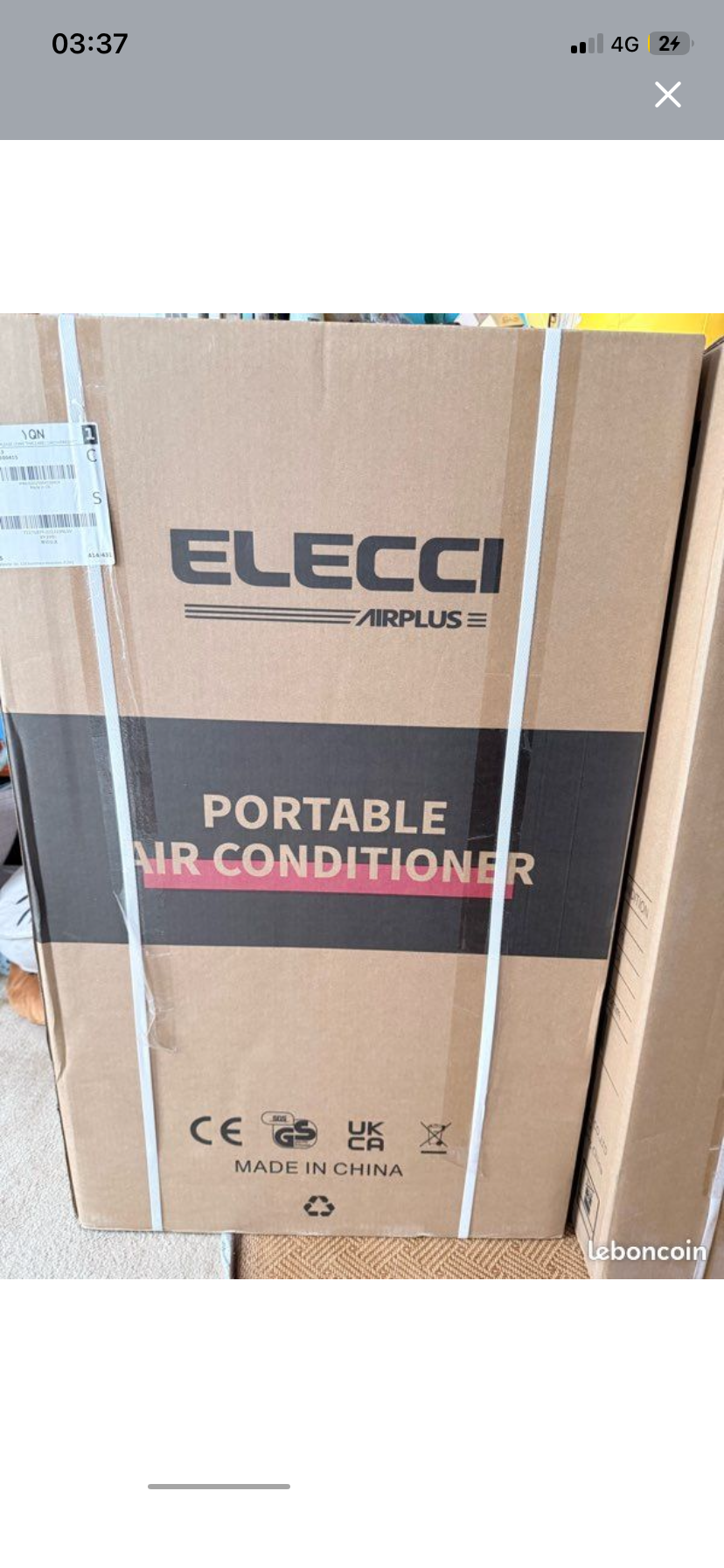 Climatiseur mobile ELECCI 12000 BTU – 3-en-1