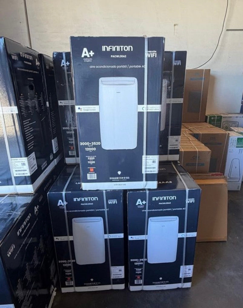 Climatiseur Mobile INFINITON 12 000 BTU WiFi – A+ – Pompe à Chaleur