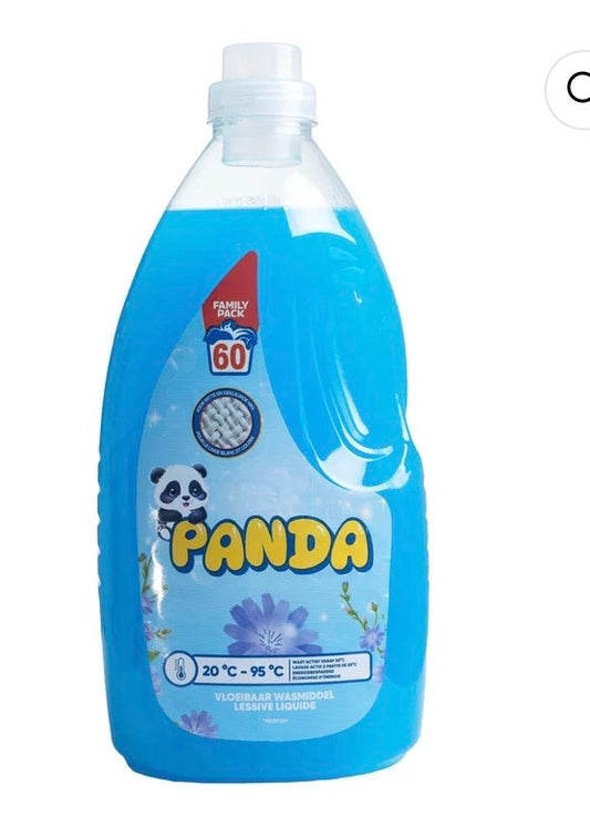 Panda Lessive Liquide Family Pack – 60 Lavages – Parfum Fraîcheur Fleurie