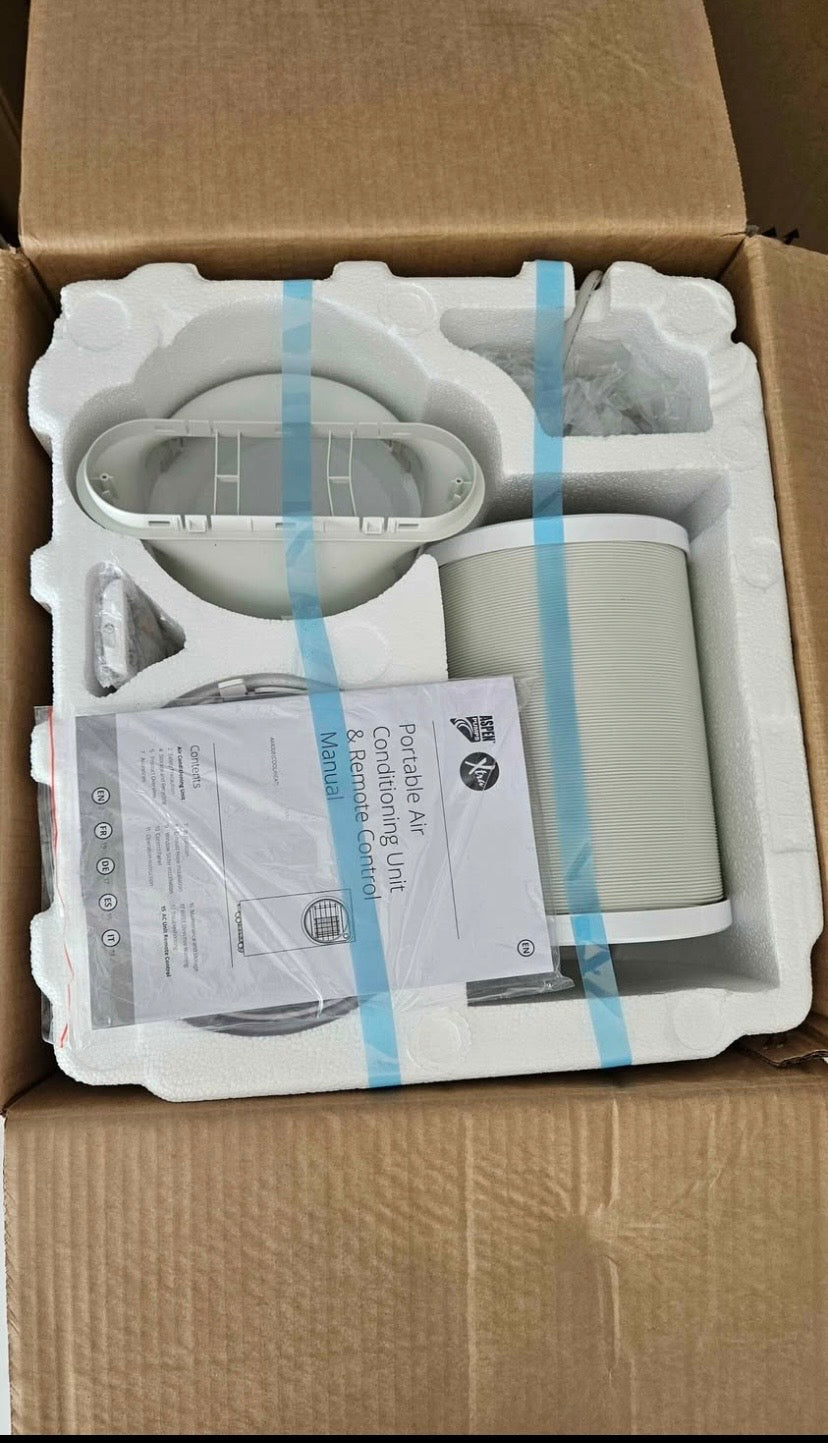 Climatiseur Mobile Réversible 9000 BTU – Froid & Chauffage – Portable avec Kit Fenêtre