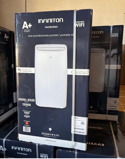 Climatiseur Mobile INFINITON 12 000 BTU WiFi – A+ – Pompe à Chaleur
