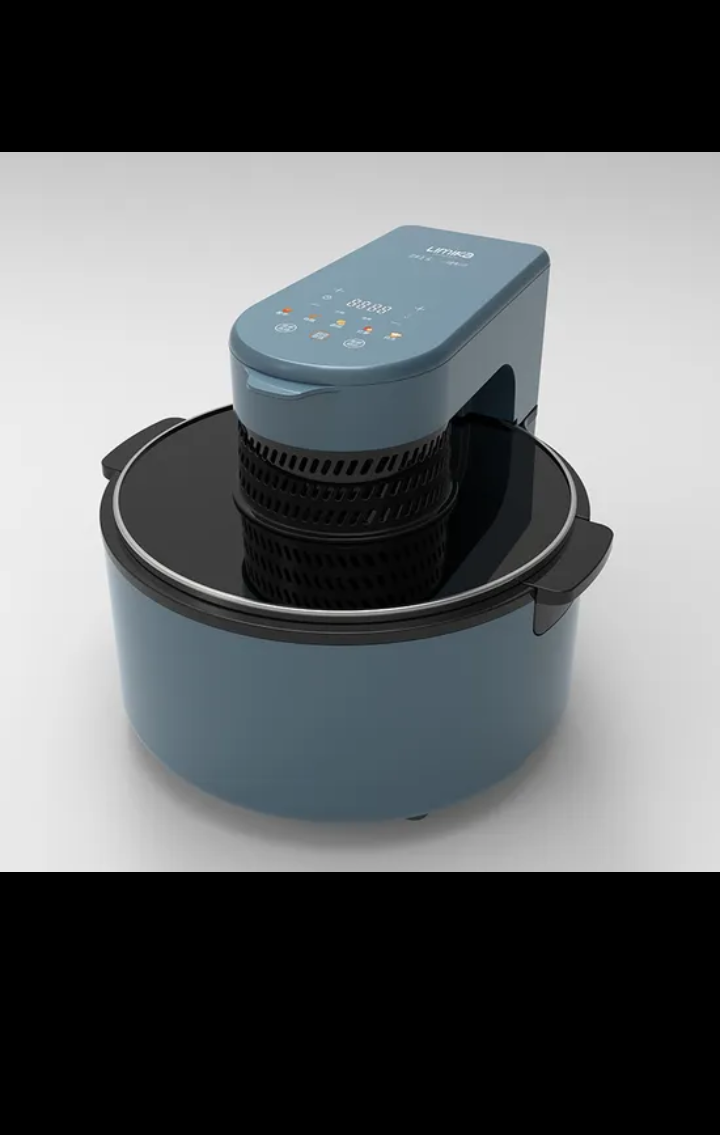 Friteuse à air électrique appareil de cuisine pour fruits, légume,pizza... Avec un panier antiadhésif